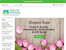 Tablet Screenshot of naturalthriving.com